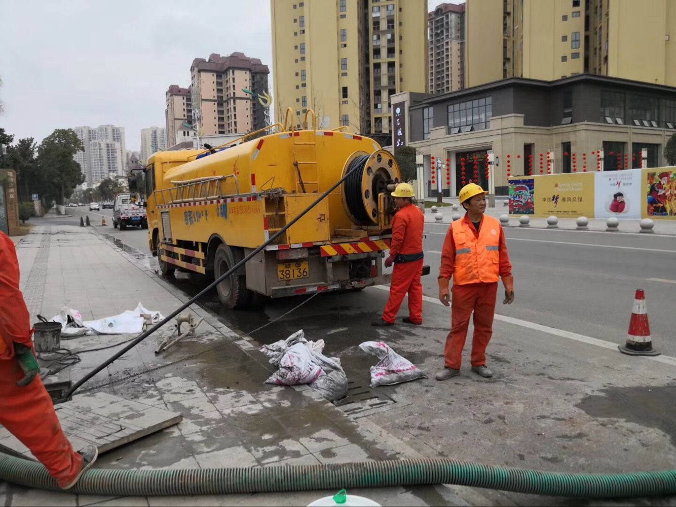 土默特左排污管道清淤-管道清洗